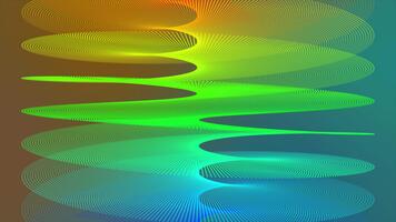 bunt kreisförmig Punkte Bildung Strudel Muster modern Design Schleife fähig geometrisch Hintergrund video