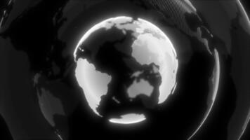 blanco color giratorio Hola tecnología globo Hola tecnología diseño lazo poder oscuro tecnología antecedentes video