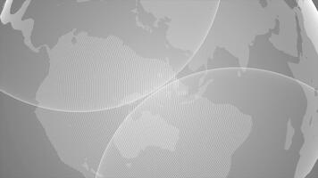 blanco giratorio Hola tecnología globo Hola tecnología diseño lazo poder oscuro tecnología antecedentes video