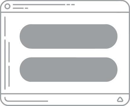 sencillo web página diseño modelo para contenido monitor vector