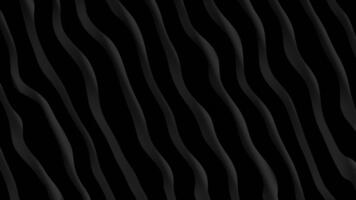 mörk gråskale abstrakt bakgrund med de mild vätska rörelse av diagonal vågig rader rör på sig tvärs över de ram. full hd looping animation. video