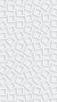 limpiar blanco neomorfismo efecto antecedentes animación con un modelo de suavemente Moviente cuadrado formas esta elegante vertical resumen antecedentes lleno hd y bucle video