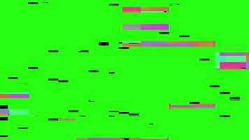 abstrakt digital tekniskt fel effekt med färgrik horisontell rader och ljud. video