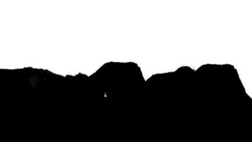 bläck blöda övergång effekt på vit bakgrund för kreativ projekt. video