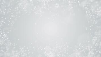 astratto leggero sfondo con delicato floreale elementi e bokeh effetto. video