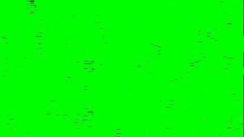 astratto verde schermo problema tecnico effetto con digitale rumore e statico interferenza. video