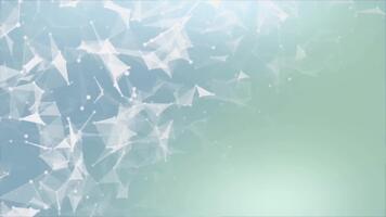 mjuk kricka plexus nätverk partiklar abstrakt teknologi bakgrund slinga. video