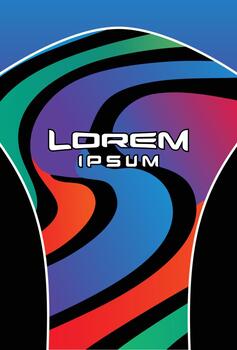 jersey uniform design with abstract gradient pattern sublimation vector