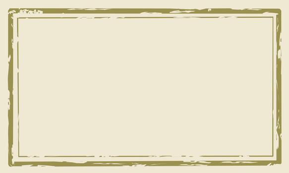 Vintage square hand drawn brush frame with dotted dashed line accents on cream background with empty space for text, invitation, certificate, and classic layout design vector