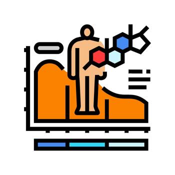 testosterone level chart color icon graphic vector
