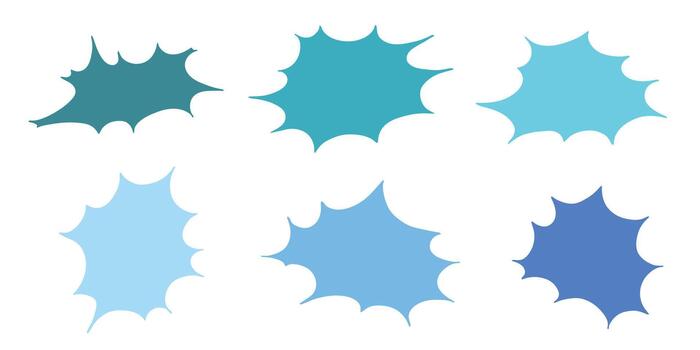 Set of hand drawn speech bubble Blank empty message box Textbox frame for banners, price tags, stickers, design speak frame text vector