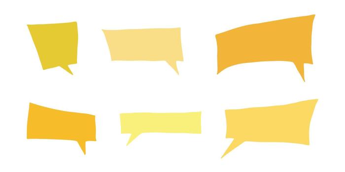 speak frame speak Set of hand drawn speech bubble Blank empty message box Textbox frame for banners, price tags, stickers, design vector