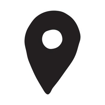 navegación determinar con precisión mano dibujado mapa alfiler mapa marcador puntero firmar GPS y cartografía herramientas ubicación alfiler símbolo determinar con precisión clipart en garabatear estilo soltero elemento para web, diseño vector