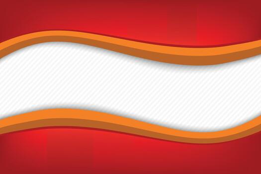 curvo líneas de rojo y naranja papel en un blanco fondo, sombra cubrir, y un voluminoso moderno texturizado modelo para web diseño. vector