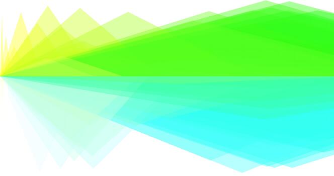 Abstract geometric shapes background with overlapping triangles in bright colors photo