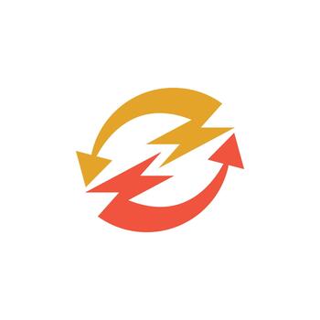 cambio flecha tornillo logo diseño, dinámica relámpago trueno y flecha símbolo para finanzas, comercio, y tecnología marca vector