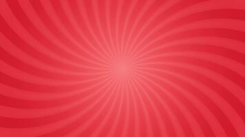 Red Sunburst Blank Horizontal Animated Background Design with Simple Clean Curved Radial Rays Effect video