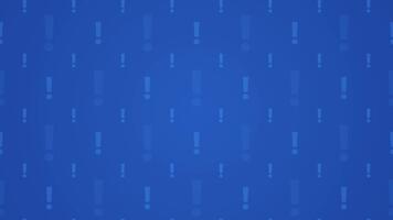 sencillo azul exclamación marca repitiendo modelo textura horizontal antecedentes bucle animación diseño video