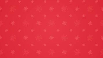 Simple Clean Subtle Repeating Red Snowflakes Pattern Texture Horizontal Looping Animation Background Design video