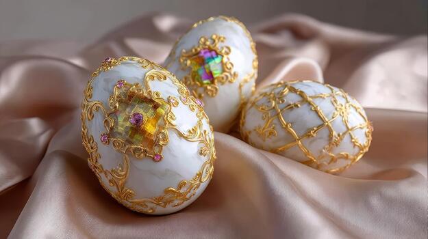 Exquisito rococó orbes destello con intrincado oro patrones, exhibiendo lujoso y florido diseño lujo florece foto