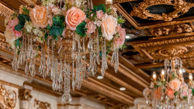 Luxurious Rococo orbs display elaborate floral motifs, scrollwork, and gilded perfection ornate splendor. photo