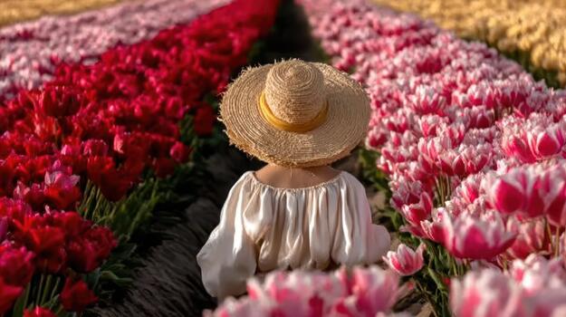 el espantapájaros soportes perfectamente en el medio de el animado flor campo rústico mirar. foto