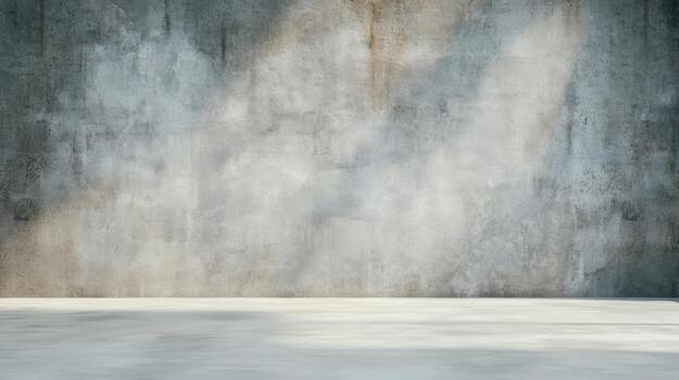 Worn concrete wall empty studio floor soft light faded texture minimalist backdrop atmospheric photo