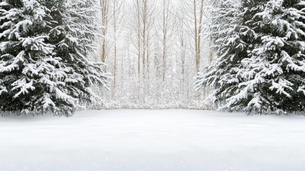 Nevado hojas perennes arboles nieve campo invierno bosque nevada escarchado ramas pino árbol abeto árbol foto