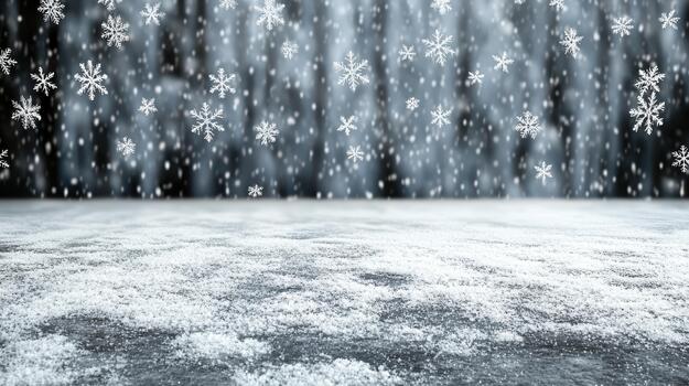 Snowflake snow winter snowfall icy sparkle serene frosty background photo