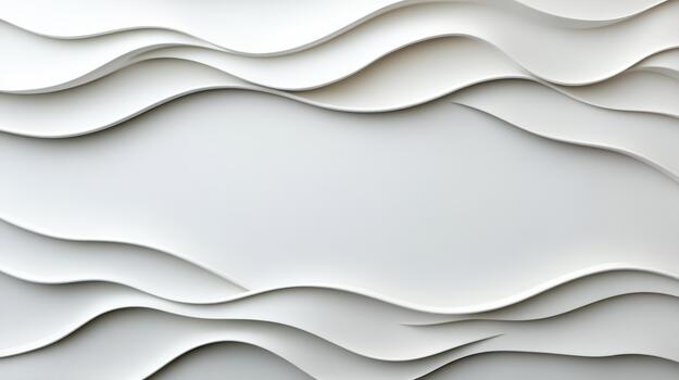 Soft layered paper waves abstract calm texture flowing minimal design photo