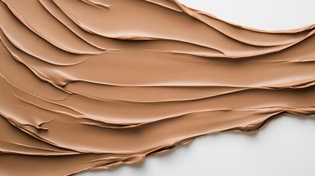 ligero marrón suave crema textura desparramar, elegante fluido golpes evocar calma foto