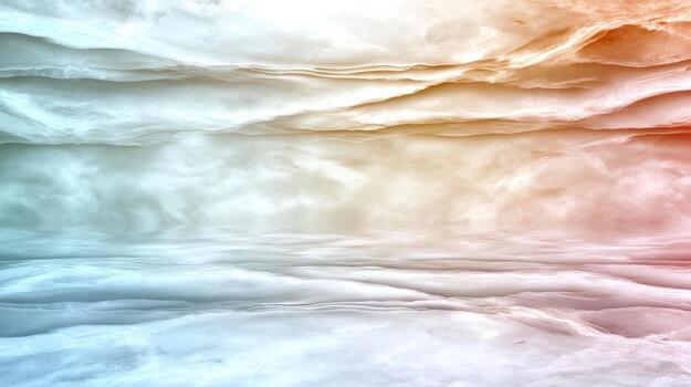 Soft layered pastel abstract landscape with calm reflective mood photo