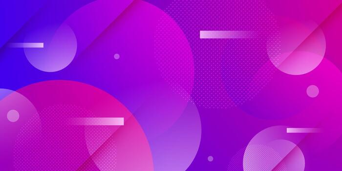 Abstract purple background with circle shapes pattern element concept design. Overlap shapes space banner style. vector