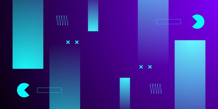 Abstract dark purple background with overlap blue shapes pattern geometric design. Cool banner background element concept. vector