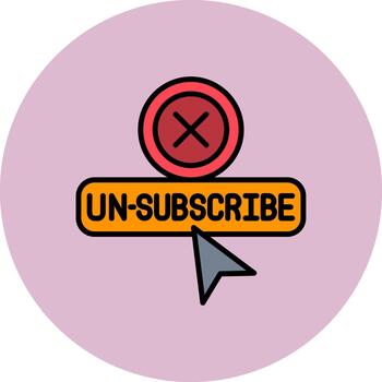 darse de baja avanzado marco elemento vector