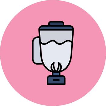 Mixer Jug Neon Display Fragment vector