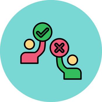 Activist Abstract Motion Badge vector