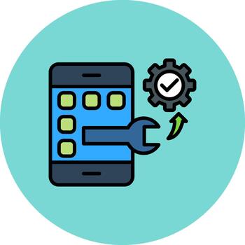 Application Digital Tone Block vector