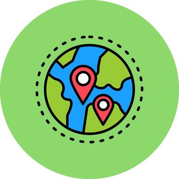 Globe Sharp Render Texture vector