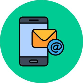 mobile Email Future Pixel Pattern vector