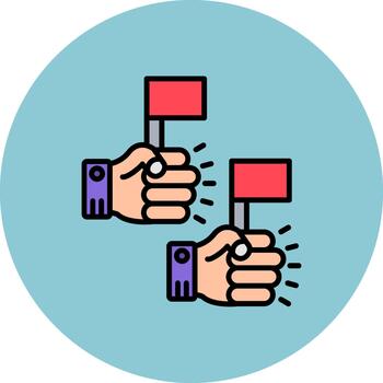 Protest Abstract Pattern Block vector