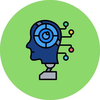 robot futuro monitor forma vector