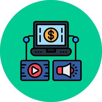 Digital Asset Management Soft Display Unit vector