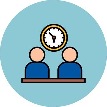 trabajando horas suave curva característica vector