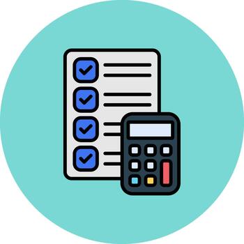 Calculator Dynamic Color Fragment vector