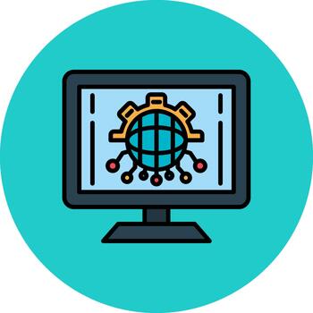 Digital Transformation Clean Pattern Element vector