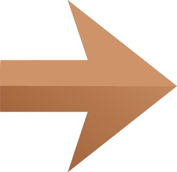 sencillo marrón flecha señalando Derecha para dirección, navegación, ui, o gráfico diseño propósitos vector