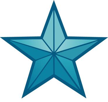 agua cinco puntiagudo estrella contorno lustroso efecto decoración símbolo firmar forma elemento ornamento geométrico icono sencillo aislado objeto vector