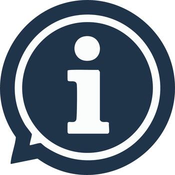 información icono símbolo en habla burbuja indica ayuda o apoyo para los usuarios vector