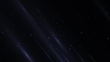 resumen ligero rayos y polvo partículas Moviente en un oscuro misterioso espacio creando un cinematográfico y etéreo atmósfera. video